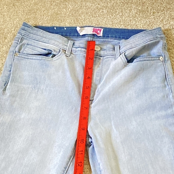 Juicy Couture Women's Distressed Denim Blue Jeans, Size 8 - Effortless Cool - Picture 13 of 15